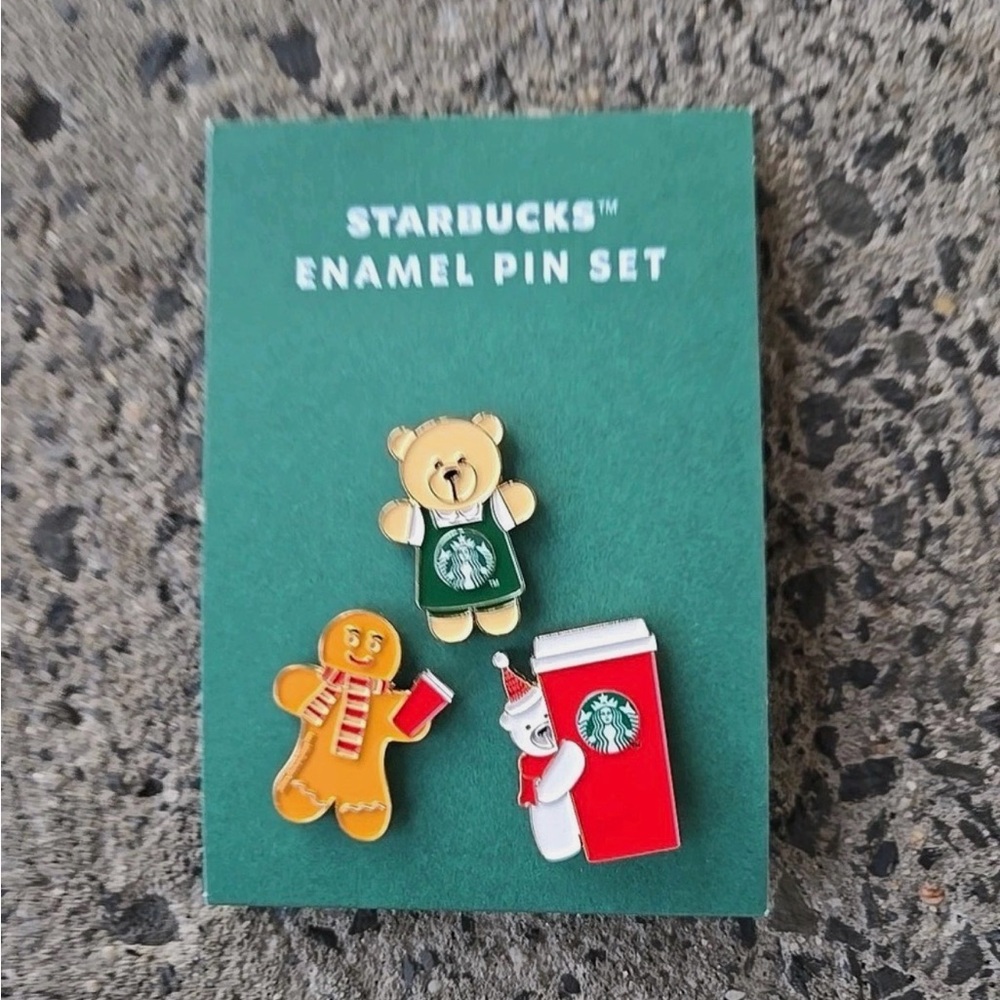 Starbucks Festive Enamel Pin Collection